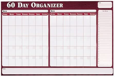 thumbnail image 2 of Day-Timer Reversible Dry Erase Planner - 24x36 Inch Undated Wall Calendar, Bilingual Format 2 of 9