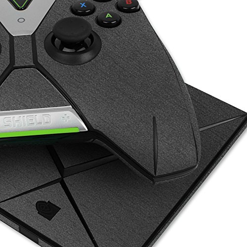 Skinomi Brushed Steel Full Body Skin Compatible with NVIDIA Shield TV (includes Controller Kit)(2015)(Full Coverage) TechSkin Anti-Bubble Film
