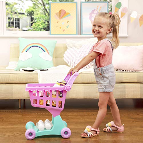 516O1tOGc5L - Play Circle by Battat &ndash; Shopping Day Grocery Cart &ndash; 30-piece Toy Shopping Cart and Pretend Food Playset &ndash; Grocery, Kitchen and Food Toys for Toddlers Age 3 Years and Up