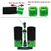 Powkoo Sponge Filter for Aquarium Double Bio Sponge Filter with 2 Media Cups for Shrimp Nano Fish Tank Up to 55 Gallon