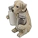 Labrador Retriever Salt and Pepper Shaker Set with Decorative Display Stand Dog Figurine Holder for Lodge & Hunting Cabin Kitchen Decor Table Centerpieces As Puppy Gifts for Hunters