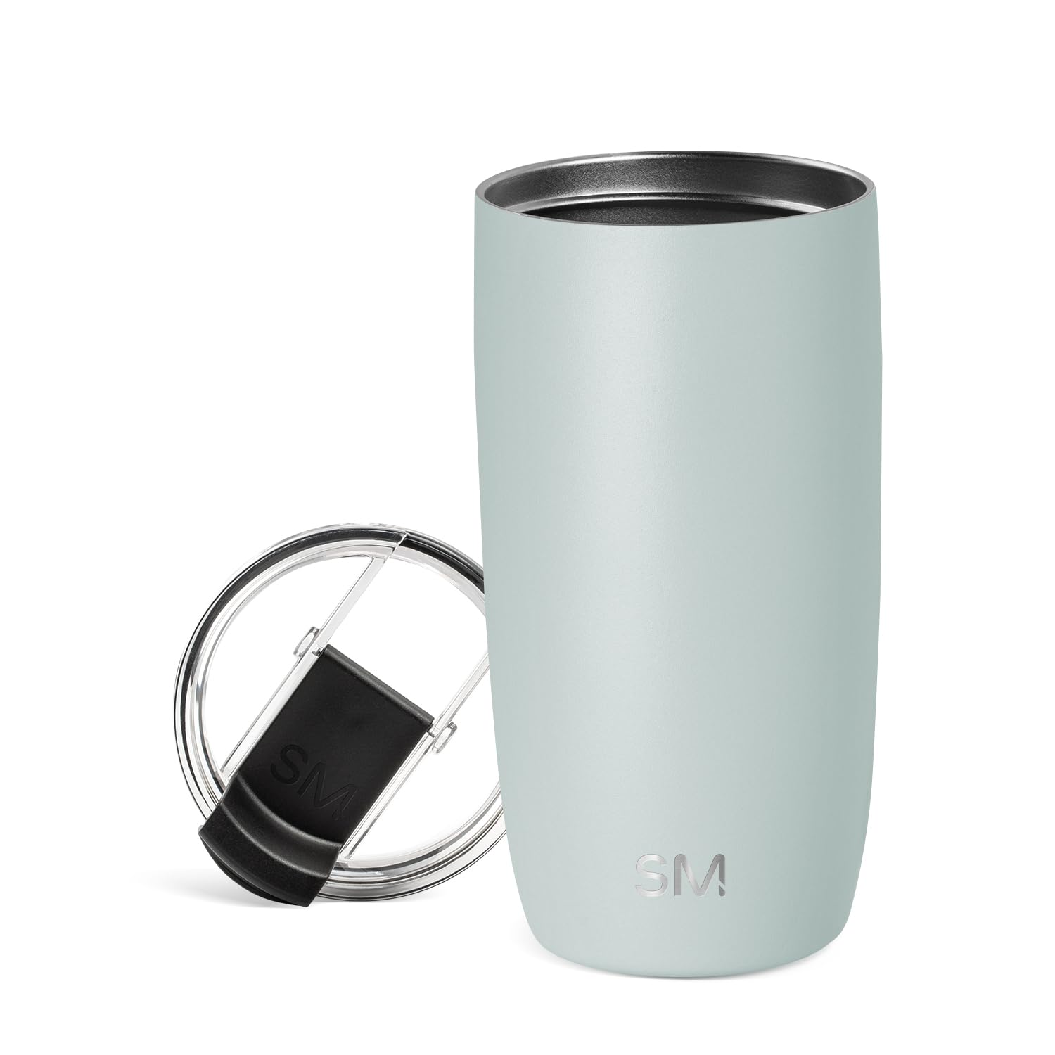 Photo 1 of Simple Modern Travel Coffee Mug Tumbler with Flip Lid | Reusable Insulated Stainless Steel Cold Brew Iced Coffee Cup Thermos | Gifts for Women Men Him Her | Voyager Collection | 16oz | Sea Glass Sage