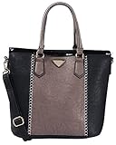 Arcadia U.S.A. Dual Tone Top Handle Handbag JW2120-BK