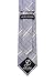 Scott Allan Collection Houndstooth Plaid Ties for Men - Woven Necktie - Black w/Yellow