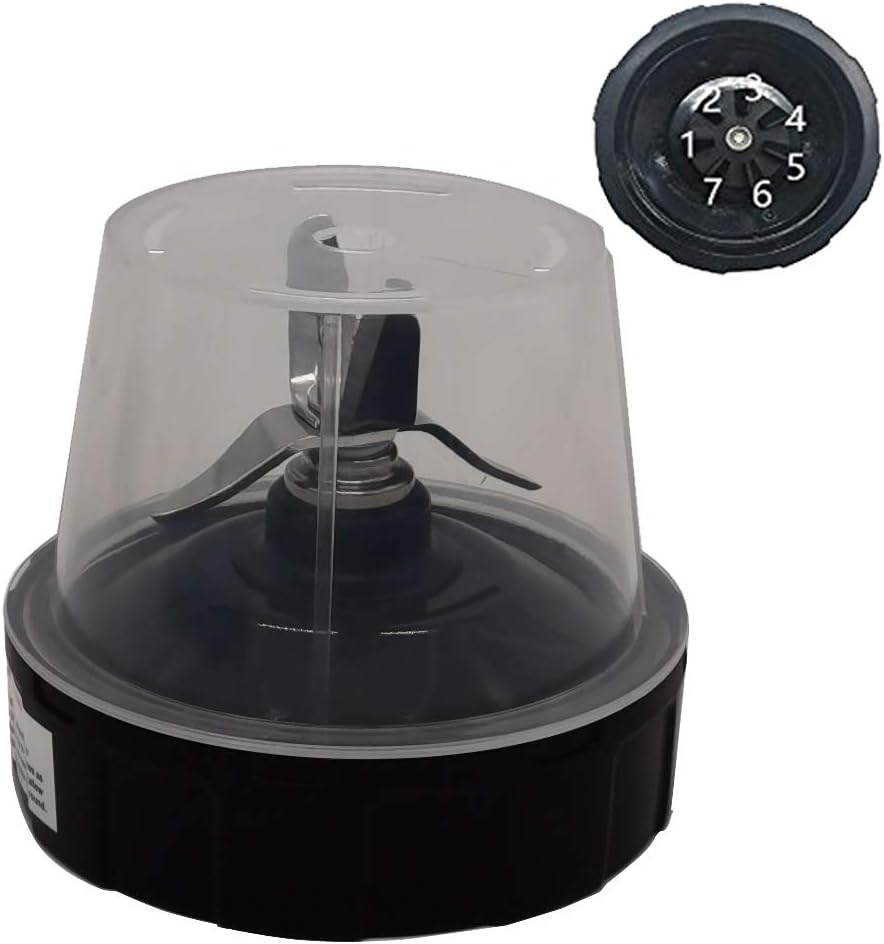 Replacement parts 7 fins (7 MALE Gear) on Bottom of Blade Assembly for 900W/1000W NUTRI NINJA PRO BL450 30/BL 456 30/ BL455 30/BL451 30 1000W Nutri Ninja Auto-iQ Blender BL480 30(Not 6 foot Gear)