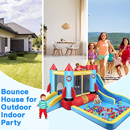Inflatable Water Bounce House with Blower Kids Water Bouncy Castle with
