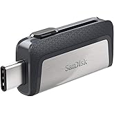 SanDisk 256GB Ultra Dual Drive USB Type-C - USB-C, USB 3.1 - SDDDC2-256G-G46,Black