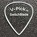 V-Picks Switchblade Ghost Rim Guitar Picks (x3) SWBLGSTRM3 w/Bonus Deluxe RIS Pick (x1)