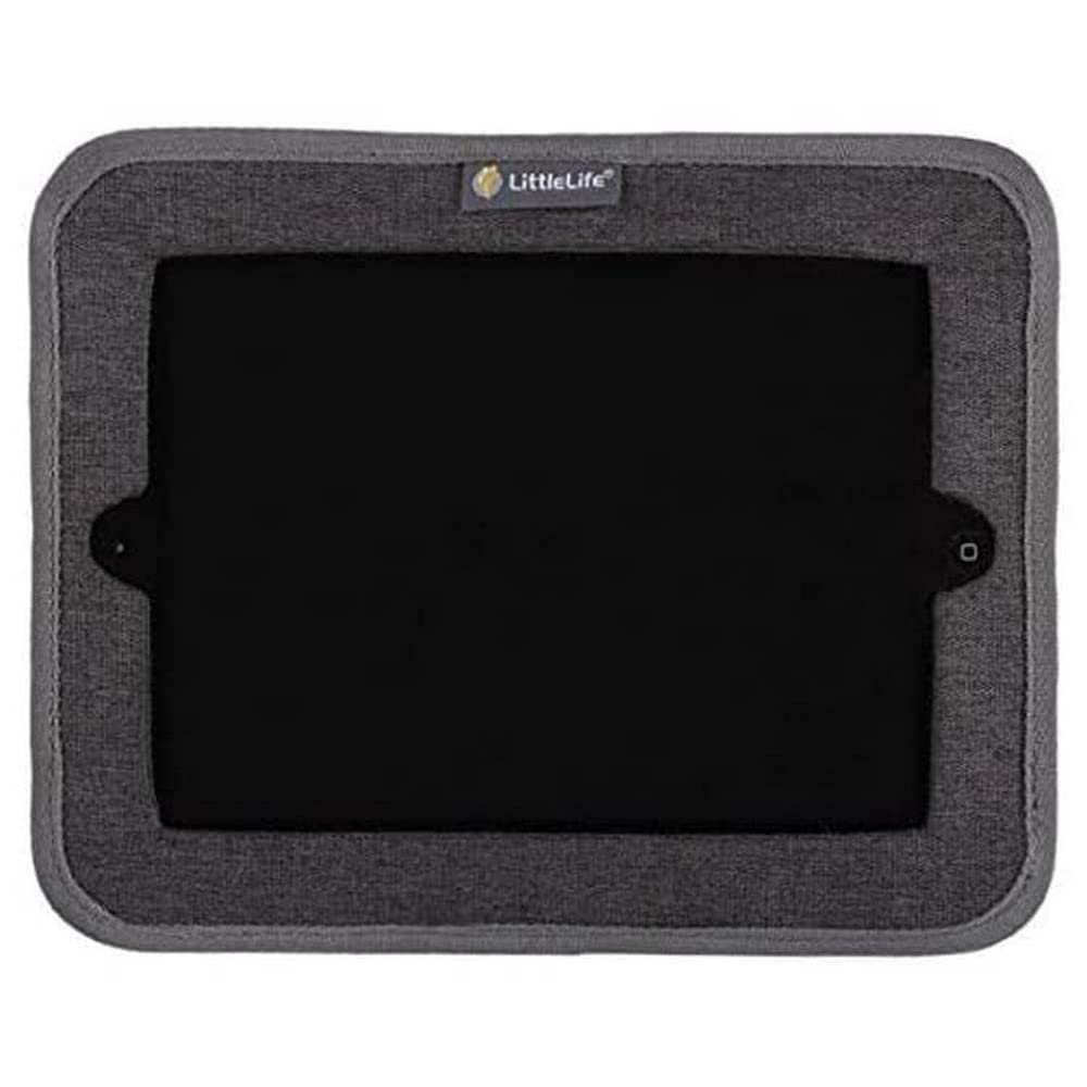 LittleLife Car Tablet Holder Fabric Sleeve With Stretchy Strap For Headrest Ideal For All iPads Or Tablets