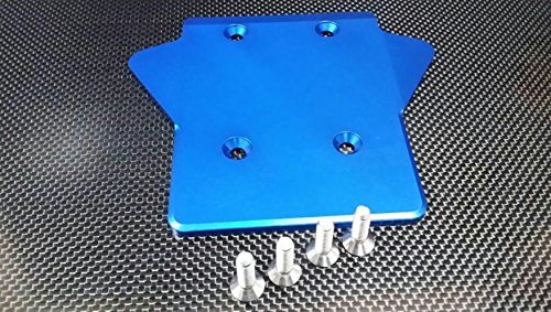 Team Losi 5ive-T Upgrade Parts Aluminum 7075 Rear Gear Box Protector - 1Pc Blue