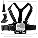 CamKix Body Mount Bundle Compatible with Gopro Hero 8, 7, 6, 5, Black Session, Hero 4, Session, Black, Silver, 3+, 3, DJI Osmo Action - Chest Harness Mount/Head Strap Mount/Wrist Mount/J-Hook