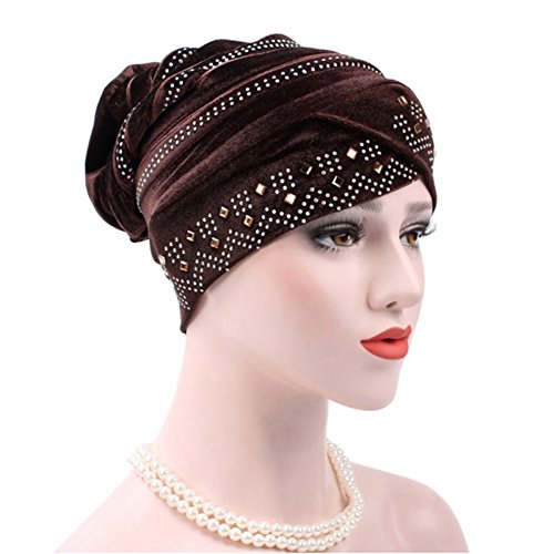 Zhengpin Women Underscarf Cap Hijab Bonnet Muslim Full Cover Hijab with Diamond