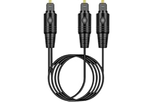 Digital Optical Audio Splitter 1 Input 2 Output for Home Theater Systems and Gaming Consoles like and (1 meter)