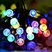 Vmanoo G12 Battery Operated String Lights 50 LED Fairy Christmas Lighting Decor Timer For Outdoor Indoor Garden Patio Lawn Holiday Decorations (Multi Color)