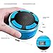 Aolaifo Bluetooth Shower Waterproof Speaker - IP67 Water Resistant Wireless Speaker with Suction Cup, 5W Driver, Build-in Microphone for Hands-Free, FM Radio, LED Light Functions for Bathroom