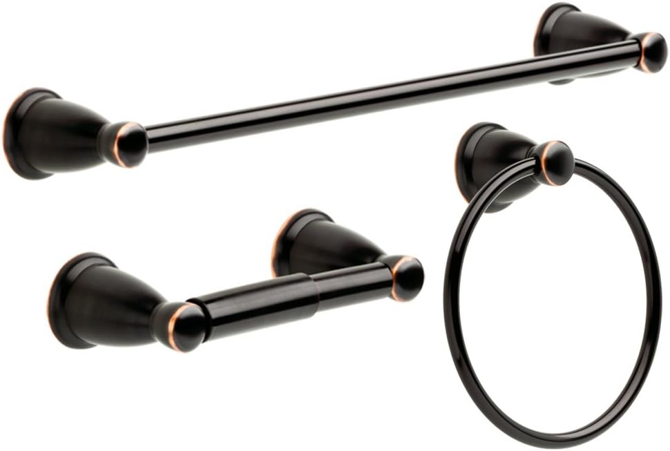 Franklin Brass KIN3PC-ORB Kinla Bathroom Accessory Kit, 3 Piece, Oil Rubbed Bronze - - 