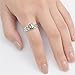 Women's Unique Simulated Abalone Beautiful Ring New .925 Sterling Silver Band Sizes 4-10