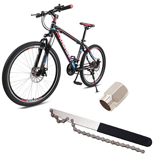 RUNACC Cycling Cassette Removal Tool Kit Bicycle Sprocket and Freewheel Remover Set Bike Chain Tools Kit