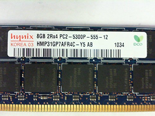 HYNIX HMP31GP7AFR4C-Y5 8GB SERVER DIMM DDR2 PC5300(667) REG ECC 1.8v 2RX4 240 1024MX72 512mX4 CL5 8k