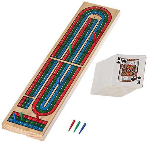 Solid Wood Folding Cribbage Set (Styles Will Vary)