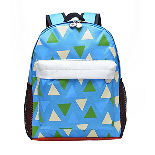 Vibola Children School Bag Backpack Cute Baby Canvas Bag (D-Blue)