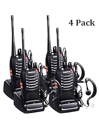 Walkie Talkie Radios Baofeng BF 888s   Antena de radio de largo alcance con micrófono para auriculares, VHF UHF, 2 vías, 5 W