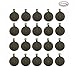 Efivs Arts 20 Round Antique Bronze Circle Tray Pendant Blanks Cameo Bezel Cabochon Settings -Diameter 1 inche(25mm)