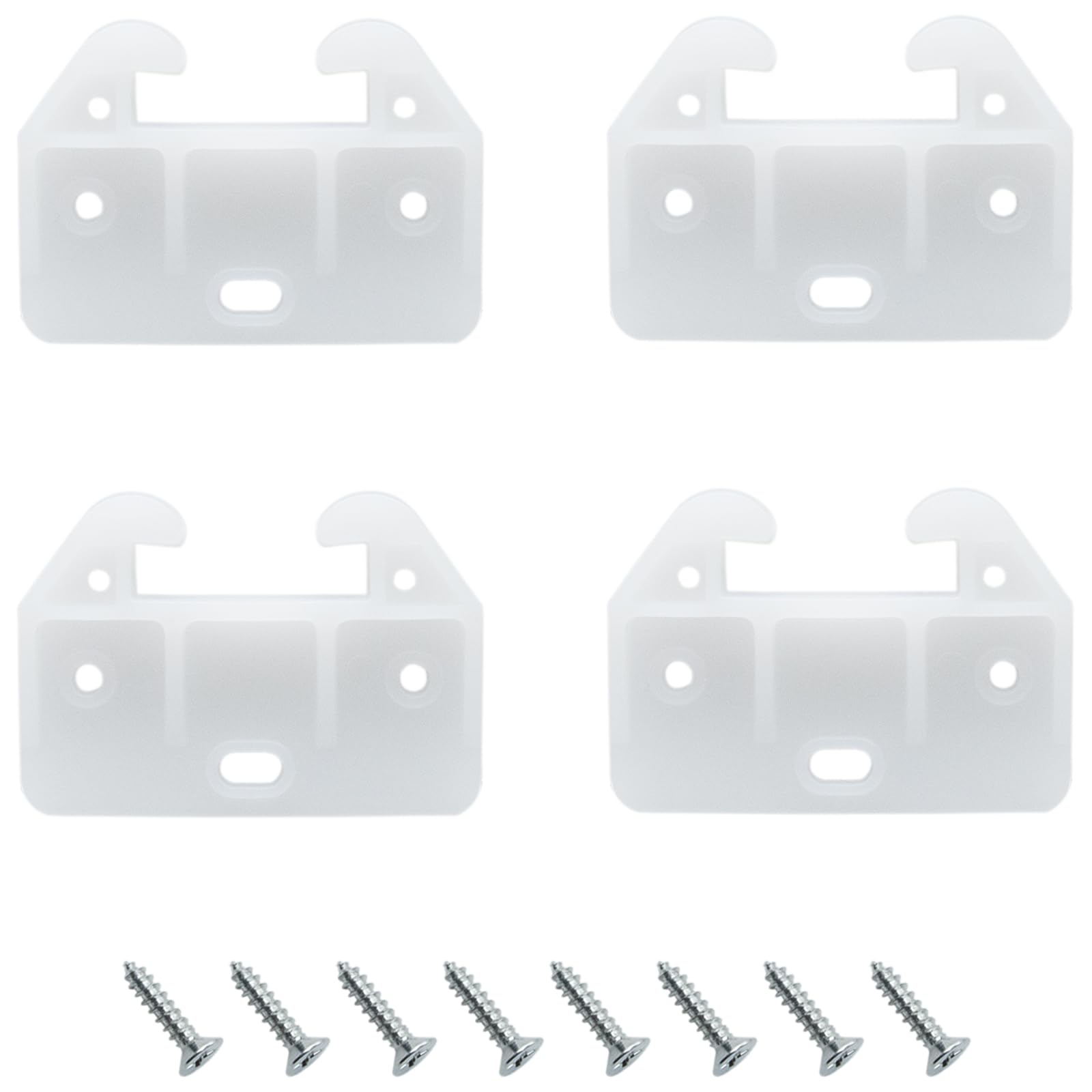 Photo 1 of FDXGYH 20 Pcs Plastic Drawer Guides Drawer Track Guides Drawer Rail for Dressers Hutches and Drawer Systems [White]