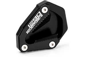 Modeer For KTM 1290 Super Adventure S 2021-2023 Motorcycle CNC Support Extension Plate Kickstand Side Stand Pad 1290 ADV 1290adv s 1290S Accessories Color Black