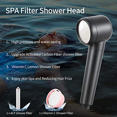 Reewato Vitamin C Filter High Pressure Shower Head With Replaceable