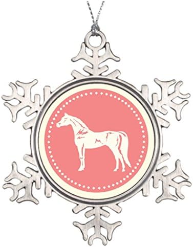 SMALL Poppy Xmas Trees Decorated Arabian Horse Silhouette Decorating For Christmas