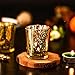 Votive Candle Holder-Set of 12 Wedding Centerpieces for Table, Mercury Glass Tealight Candle Holders Bulk for Birthday |Party |Home Decoration (Gold-1)