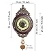 Giftgarden Vintage Wall Clock Non Ticking Silent Battery Operated Quartz Movement Pendulum Retro Style Wall Decor for Office Kitchen Living Room Indoor Decorative Clocks