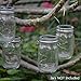 Homeleo 5-Pack Warm White Solar Mason Jar Lid Insert w/ Stainless Steel Hangers, Solar Powered LED Mason Jars Light Up Lid Set(Jars NOT Included)