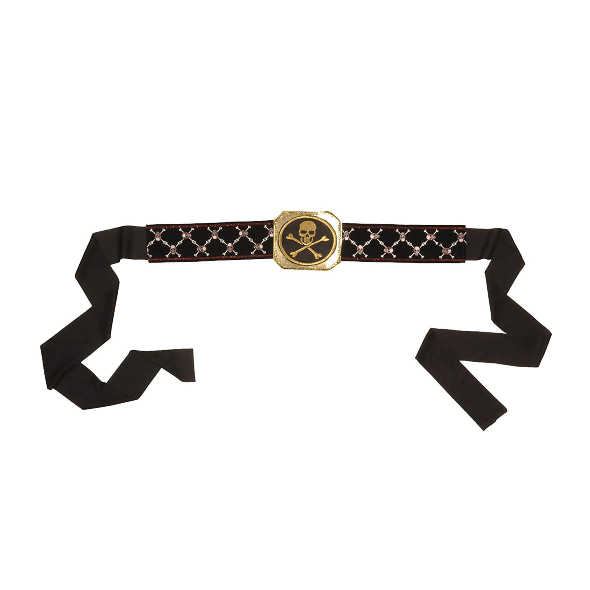 Pirate Belt With Buckle Accessory for Bucaneer Fancy Dress