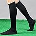 IXI Over Knee Cotton Socks Sport Stockings Athlete Thicken Bottom Long Socks (Black)