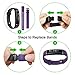 Letsfit Replacement Bands Fitness Tracker ID130HR, Adjustable Replacement Straps (Black, Grey, Green, Purple, Coral)
