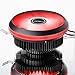 upHere ACC92RD CPU Air Cooler with 120mm PWM Red Led Fan,Anodized Black Aluminum fins