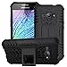 Galaxy J1 Ace Case , IVSO Samsung Galaxy J1 Ace Hybrid KickStand Case for Samsung Galaxy J1 Ace J110M 2015 Release Smartphone. (Black)