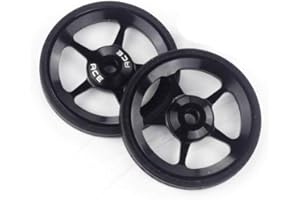 ACEOFFIX 2pcs ACE Alloy Easy Wheels Easywheel for Brompton Folding Bike Dino Kiddo(Black
