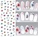 NICOLE DIARY Nail Art Water Stickers Colorful Chinese Ink Painting Nail Manicure Transfer Decals DS-310