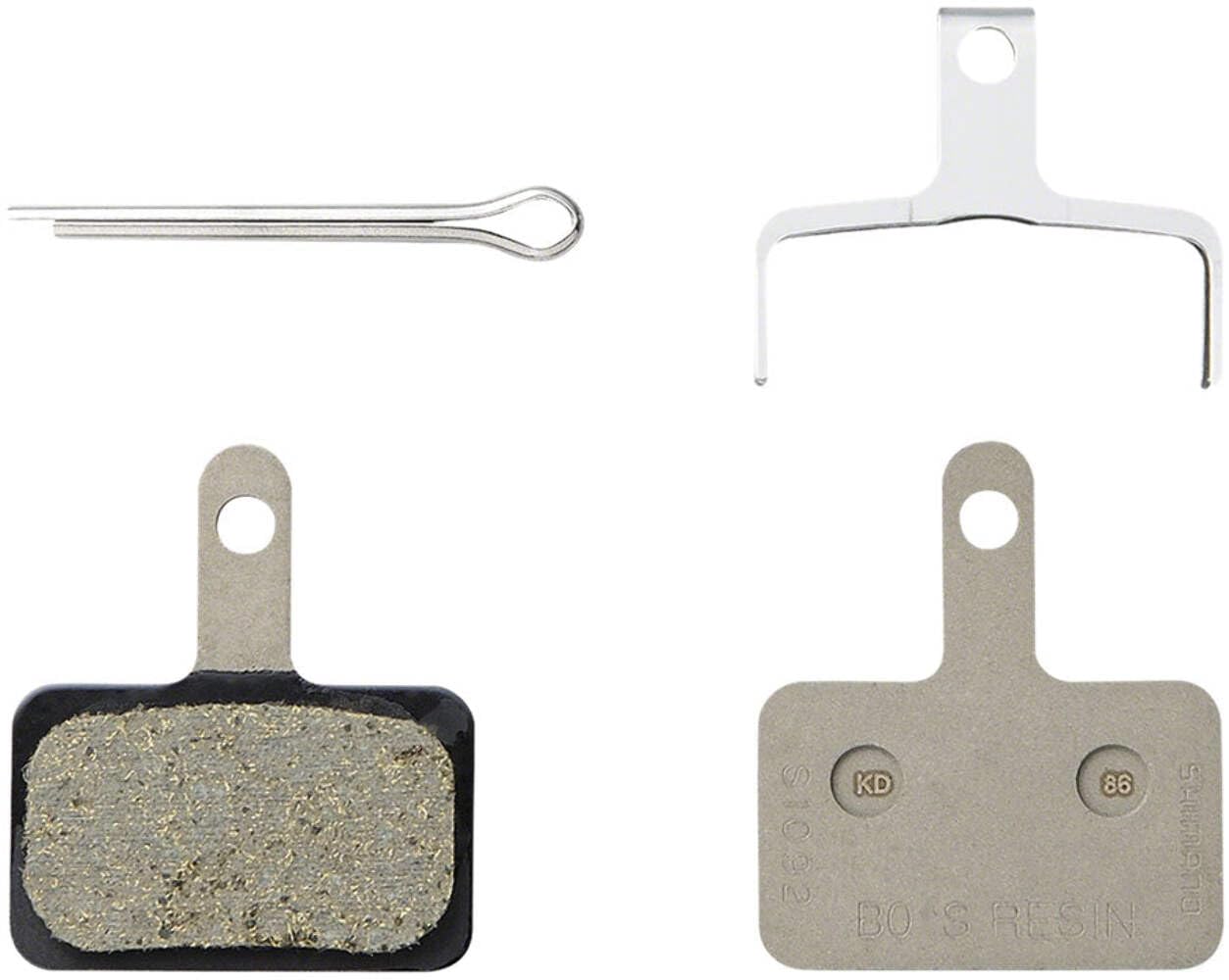 SHIMANO B05S-RX Disc Brake Pad and Spring - Resin Compound, Stainless Steel Back Plate