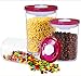 G.S Double Airtight Food Storage Container Set with Vacuum Seal System Lid, BPA-Free Clear Plastic, Keep Food Fresh 3x Longer - 3 Piece Set