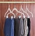 Utopia Home 12 Pack Velvet Skirt Hangers with Clips - Non Slip Velvet Clothes Hangers with Notches for Pants and Coat - Slim and Heavy Duty with 360 Degrees Swivel Hook - Ivory