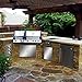 CO-Z 304 Brushed Stainless Steel BBQ Door, SS Single Access Doors for Outdoor Kitchen, Commercial BBQ Island, Grilling Station, Outside Cabinet, Barbeque Grill, Built-in 17W x 24H