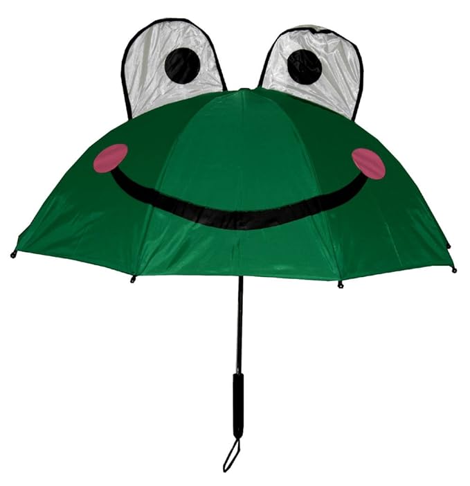 Kids Frog Umbrella with easy grip handle Garden & Outdoor