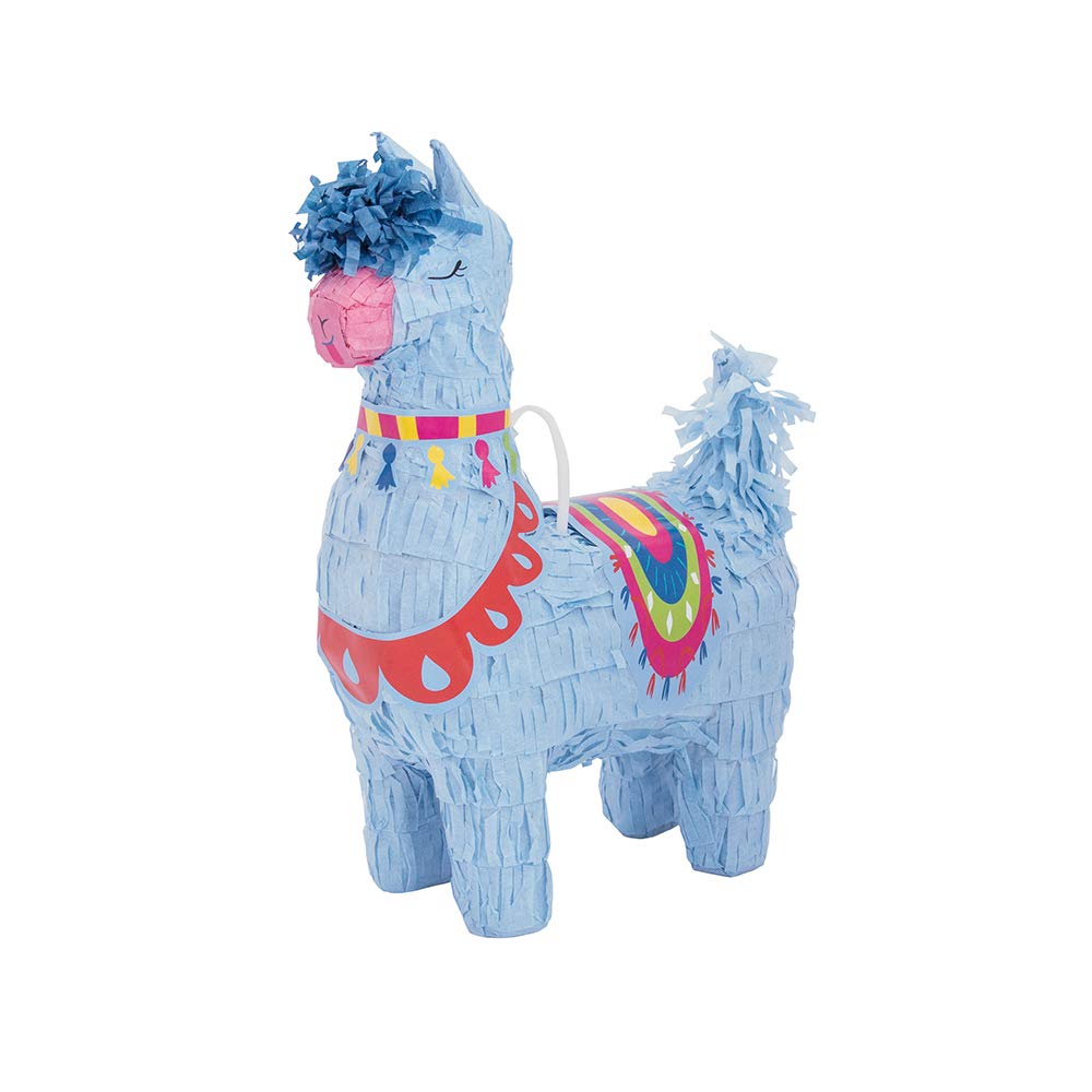 Unique Party Mini Lama Party Piñata, 1 piece 73239 Lama Favor Decoration-Themed Birthday Party, 73239, nylon/A one size, multicolor
