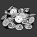ReFaXi 20 Pcs Silver Comfort Fit Butterfly Clutch Metal Pin Backs Replacement