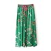 J.cotton Womens High waist Floral Chiffon Long Beach Skirt dress (M)(US 4/6)