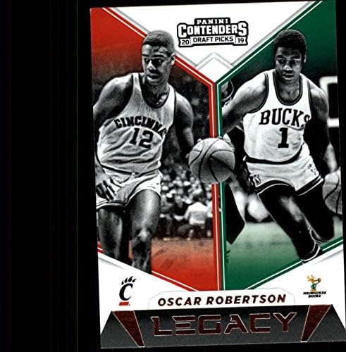 Amazon Com 2019 20 Contenders Draft Picks Legacy 6 Oscar Robertson Cincinnati Bearcats Milwaukee Bucks Official Panini Ncaa Collegiate Basketball Card Any Streak On Scan Is Not On The Card Collectibles Fine Art